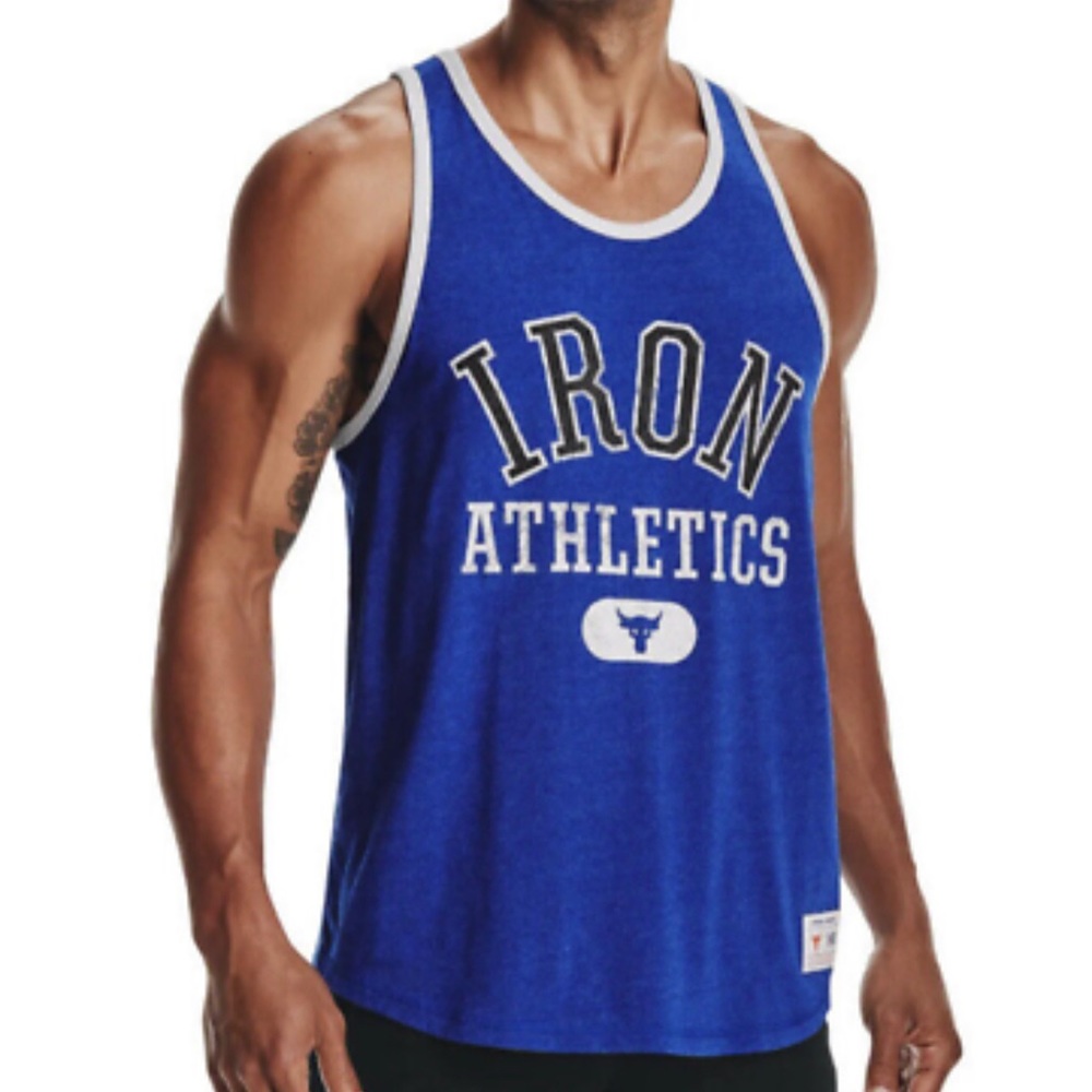 Under Armour Project Rock Men's Iron Athletics Bull Tank